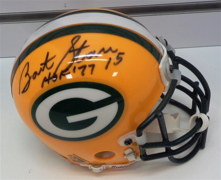 Bart Starr Autographed Packers Authentic Mini Helmet