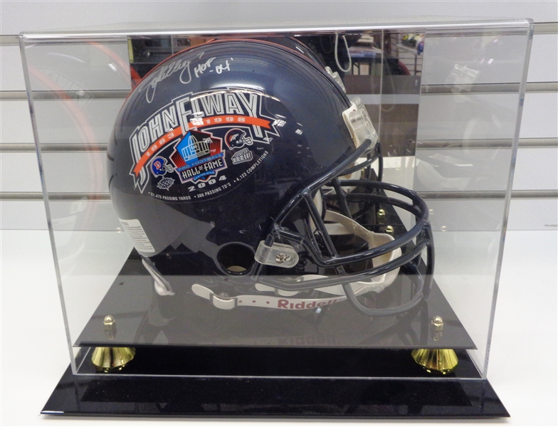John Elway Autographed Full Size Authentic Helmet