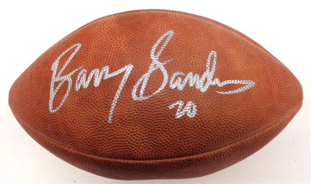 Barry Sanders Autographed Official NFL Football