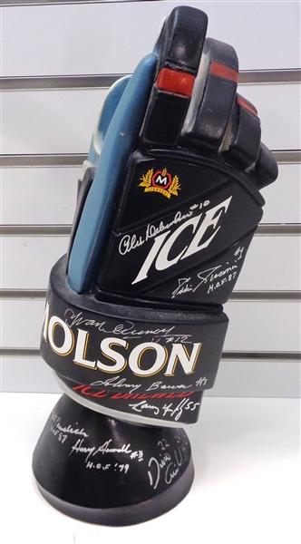 Molson Ice Commemorative Hockey Glove Signed by 8