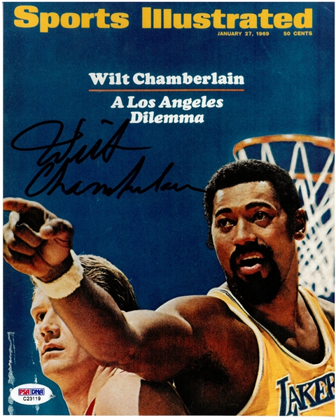 Wilt Chamberlain Autographed 8x10 Photo