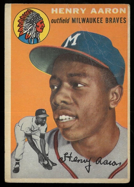 Lot Detail Hank Aaron 1954 Topps Rookie Card