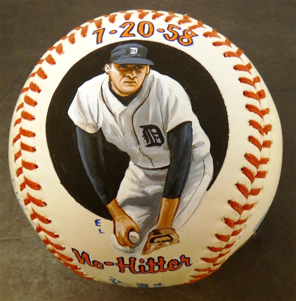 Lot Detail Jim Bunning Autographed Hand Painted Baseball