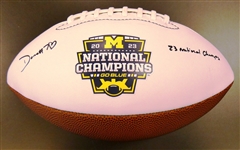 Donovan Edwards Autographed 2023 Michigan National Champs Football