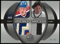 Wayne Gretzky Double Threads Game Used Jersey Card