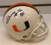 Bubba Franks Autographed Miami Mini Helmet