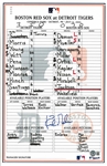Kirk Gibson Autographed 7/13/2003 Lineup Card