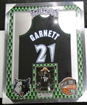 Kevin Garnett Autographed Framed Jersey (Pick up only)