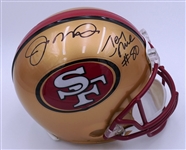 Joe Montana & Jerry Rice Autographed 49ers Full Size Authentic Helmet