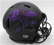 Ray Lewis Autographed Ravens Authentic Full Size Helmet