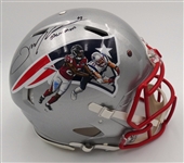 Julian Edelman Autographed Patriots Full Size Authentic Helmet