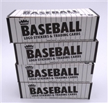 1984 Fleer Baseball Vending Box Lot of 4