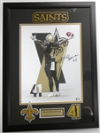 Alvin Kamara Autographed Framed 11x14