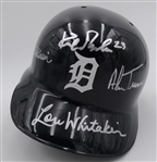 Trammell, Morris, Gibson & Whitaker Autographed Batting Helmet