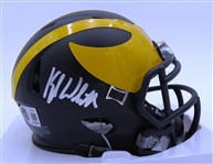 Kyle Whittingham Autographed Michigan Mini Helmet