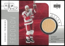 Sergei Fedorov 2001-02 Upper Deck Top Shelf Game Used Stick