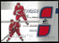 Sergei Fedorov & Brendan Shanahan 2001-02 SP Game Used