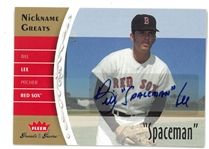 Bill "Spaceman" Lee Autographed Fleer Greats of the Game