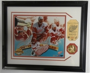 Steve Yzerman 8x10 Highland Mint Framed Display