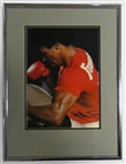 Sugar Ray Leonard Autographed Framed 8x10