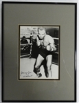 Jersey Joe Walcot Autographed Framed 7x9