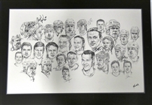 Detroit Legends Autographed Lithograph (13 autos) (Pick up Ony)