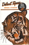 Detroit Tigers 1956 Scorebook 