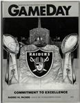 Al Davis Autographed Raiders Program