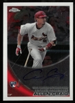 Allen Craig Autographed 2010 Topps Chrome