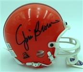Jim Brown Autographed Browns Mini Helmet