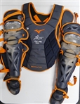 Jake Rogers Game Worn Autographed 2024 Catchers Gear