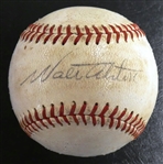 Walt Alston Autographed Baseball