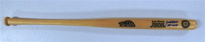 Jack Morris Autographed Mini Bat