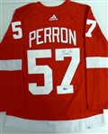 David Perron Autographed Red Wings Authentic Adidas Jersey