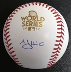 A.J. Hinch Autographed 2017 World Series Baseball