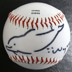Wyland Autographed Baseball w/ Sketch