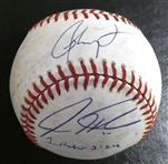 Josh Hamilton, Ron Washington & Mike Napoli Autographed Baseball