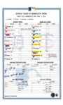 Will Vest Autographed 1st Win of 2025 Lineup Card