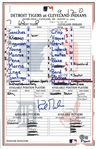 Kirk Gibson Autographed 8/27/2003 Lineup Card