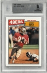 Jerry Rice BGS 8 1987 Topps
