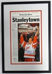 Steve Yzerman Autographed Framed 1997 Cup Poster (Pick up Only)