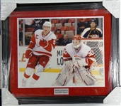 Nicklas Lidstrom & Chris Osgood Autographed Framed 16x20 
