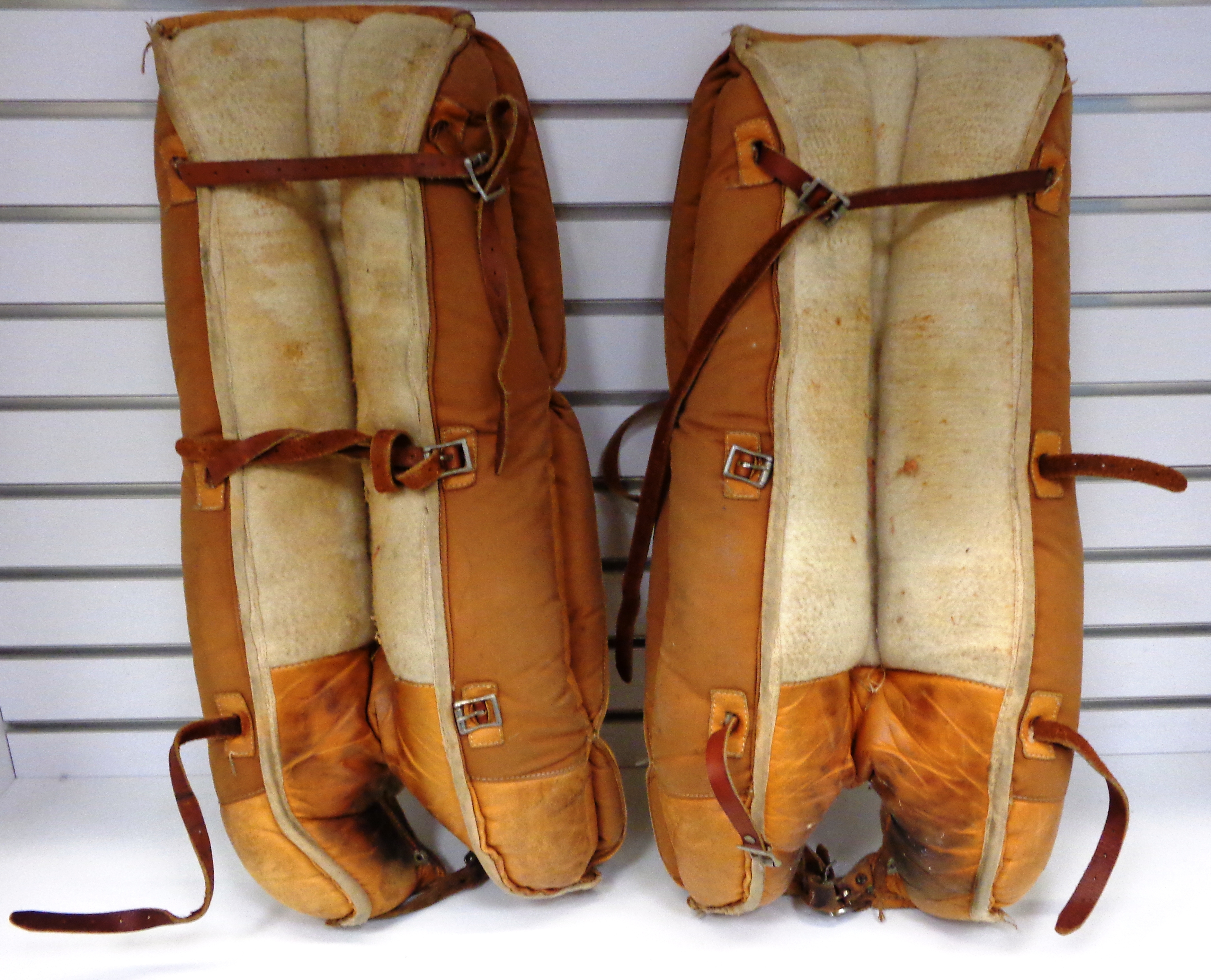 Brown Hockey — Restoring Old Leather Equipment  Hockey goalie pads, Goalie  pads, Hockey equipment