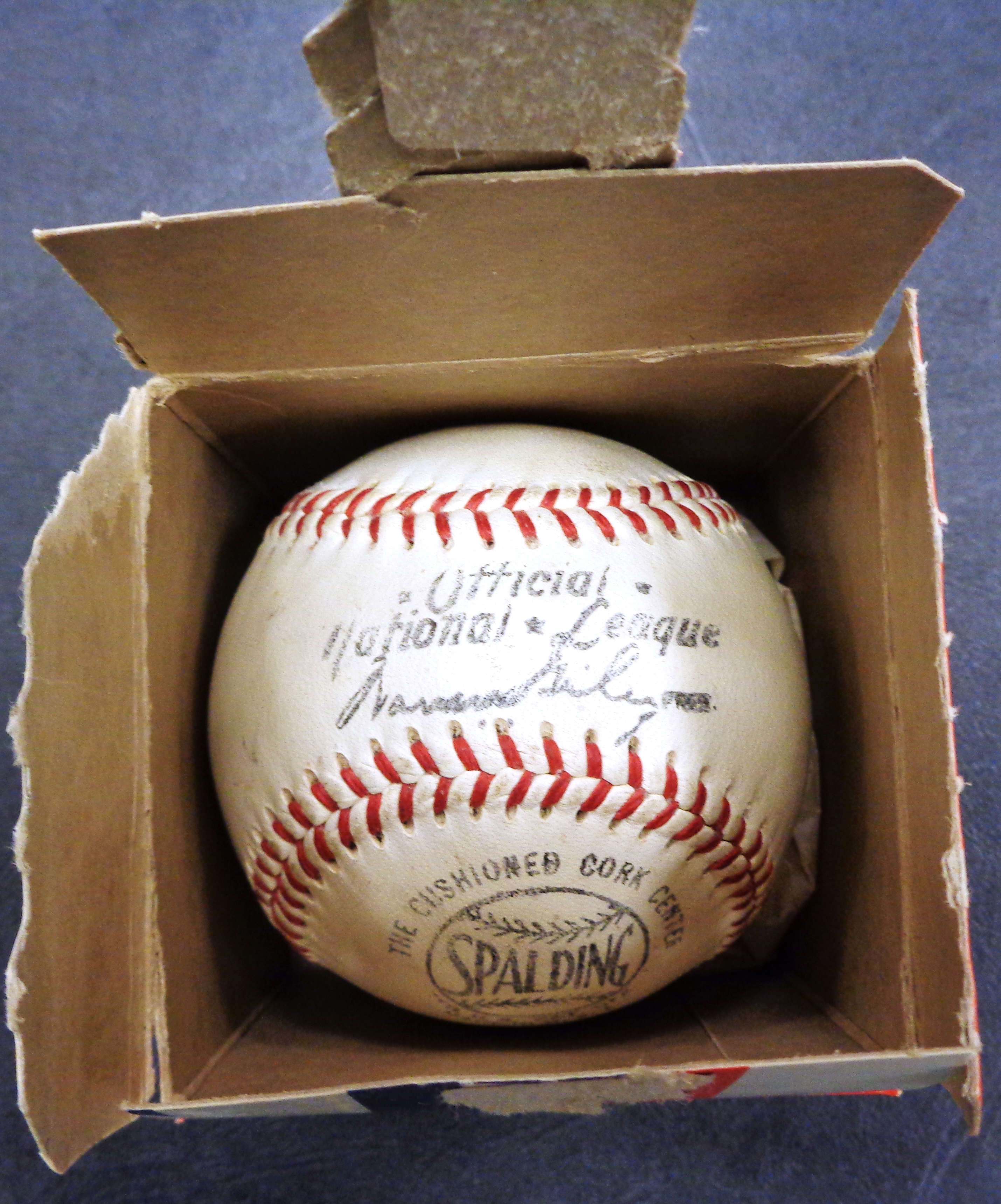 Lot Detail - 1952-69 Official National League Baseball with Box ...