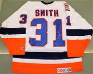 Billy Smith Autographed Islanders Jersey