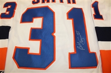 Billy Smith Autographed Islanders Jersey