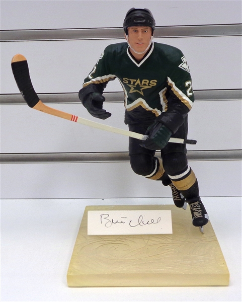 Brett Hull Autographed Custom Painted 10" Figurine