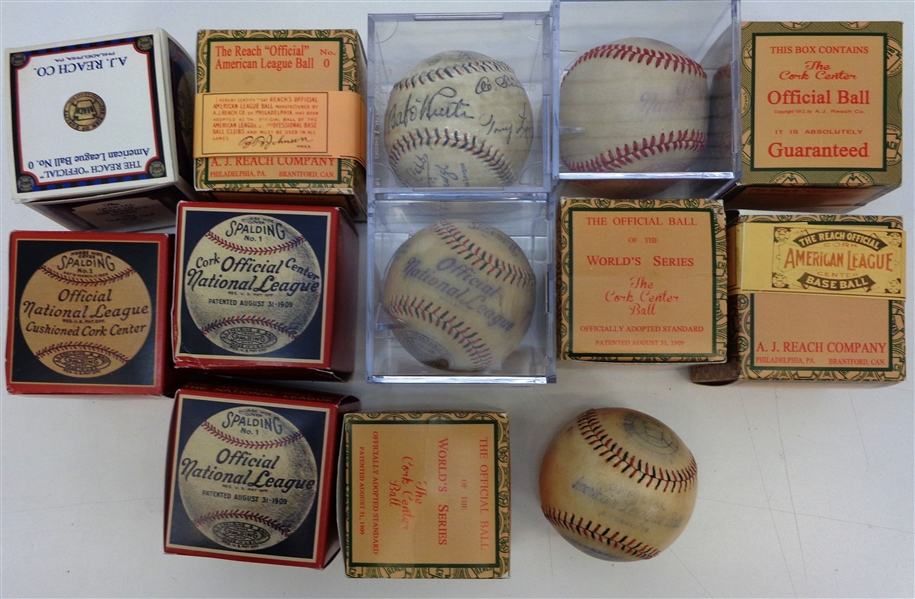 Vintage Replica Baseball Lot