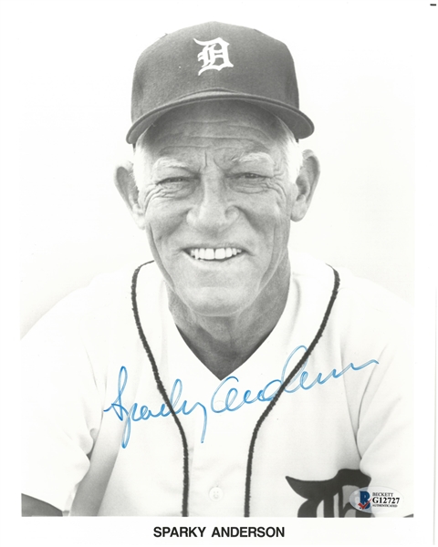 Sparky Anderson Autographed 8x10 Photo