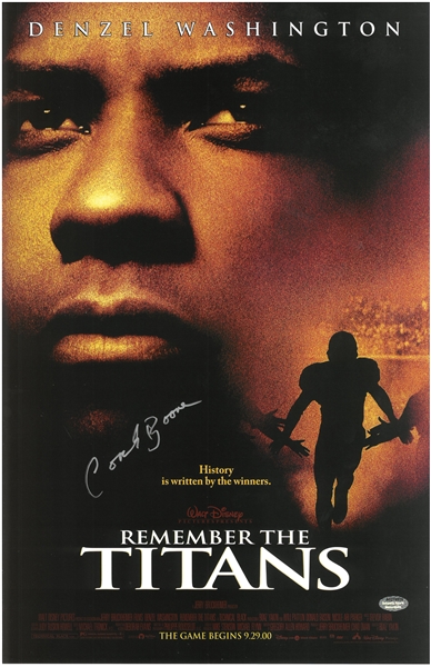 Coach Herman Boone Signed Remember The Titans 11x17 Movie Poster